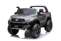 Elektrické auto Toyota Hilux Rugged-X s 2.4G, 24V, dvoumístná, šedostříbrná metalíza