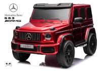 Elektrický dvoumístný džíp Mercedes G63 AMG 4x4 s 2,4G dálkovým ovládáním, 4x200W, 2x24V/7Ah, vínová metalíza