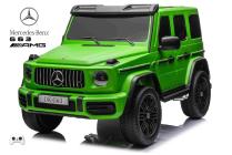 Elektrický dvoumístný džíp Mercedes G63 AMG 4x4 s 2,4G dálkovým ovládáním, 4x200W, 2x24V/7Ah, matová zelená